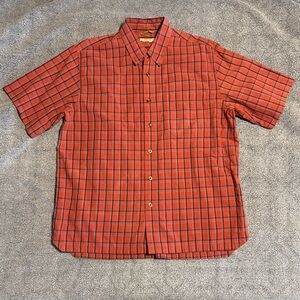 Royal Robbins Plaid shirt Large casual summer short sleeve